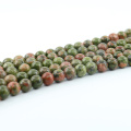 L-0109 Fashion Factory price Unakite Natural Gemstone Smooth Beads for Jewelry Design